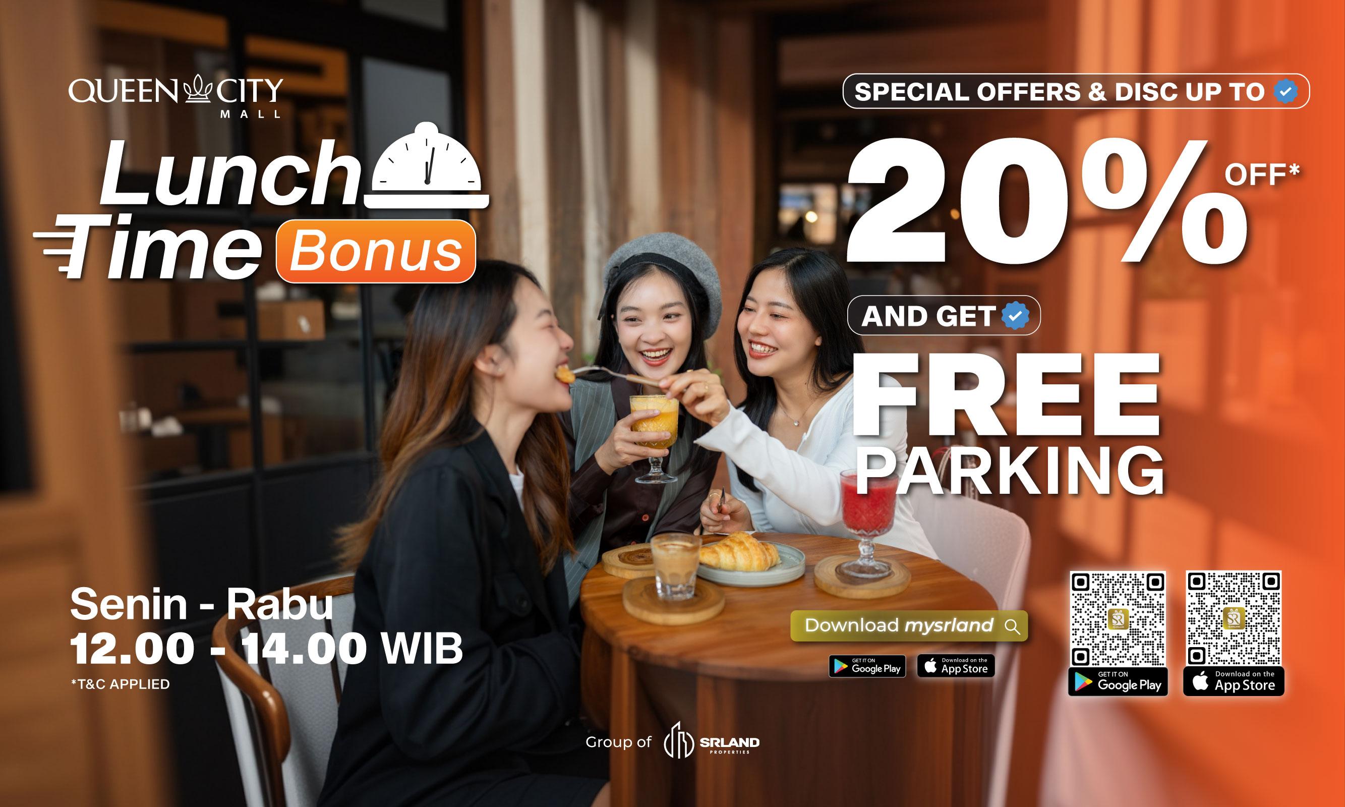 "Lunchtime Bonus"!  Sensasi Makan Siang Hemat dan Menyenangkan di Queen City Mall Semarang