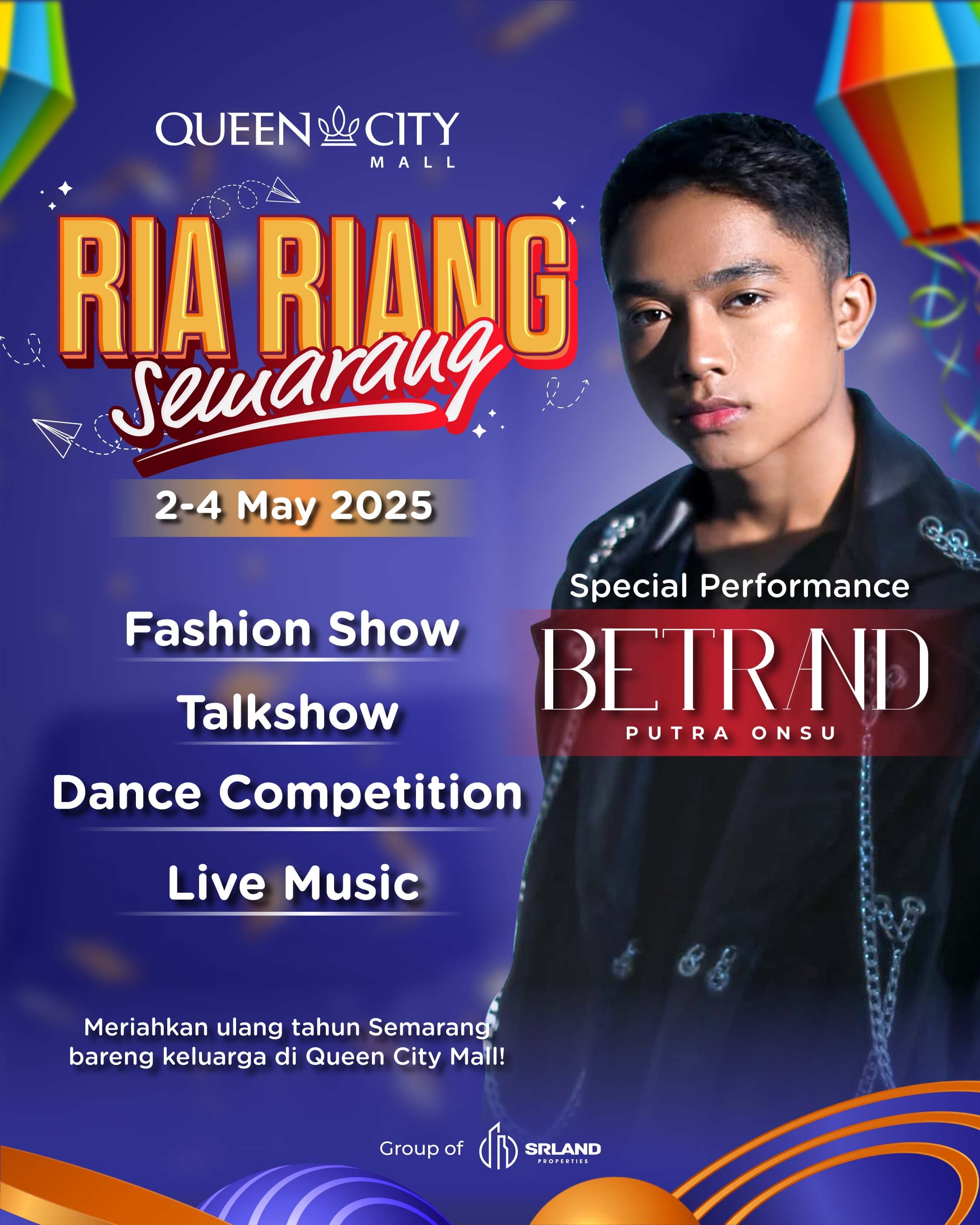 Ria Riang Semarang bersama Betrand Putra Onsu